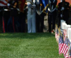 military flag bearers