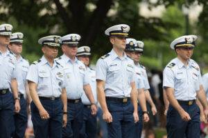 coast guard marching in parade