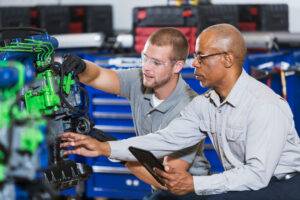 diesel service technician in training