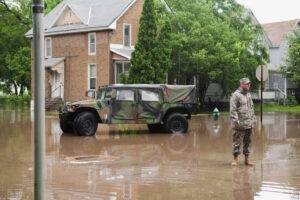 national guard during flood