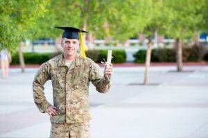 soldier graduate in cap