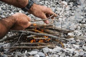 survival skills like starting fire