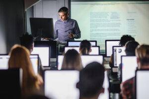 professor teaching class