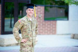 soldier graduating
