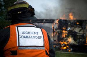 incident commander at emergency