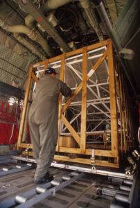 inside hercules airplane