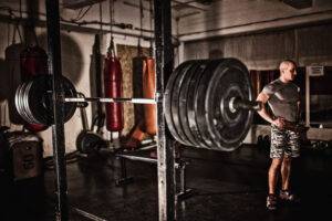 man at the gym