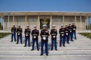 marines outside embassy