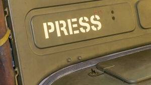 stencil press sign