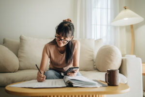 woman planning future